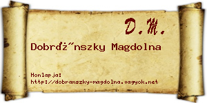 Dobránszky Magdolna névjegykártya